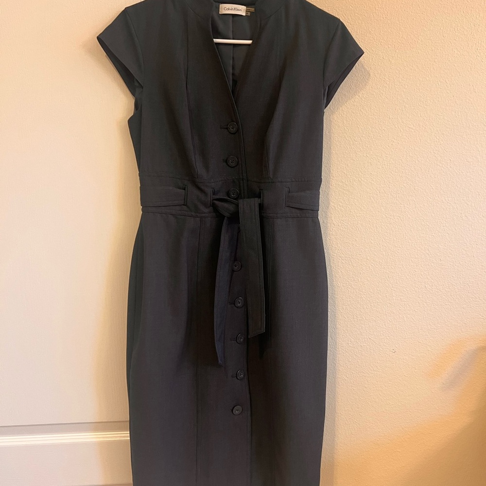 Calvin klein Chanel Black Button-Down Dress